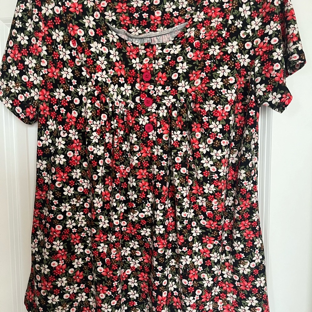 Floral Button-Up Dress